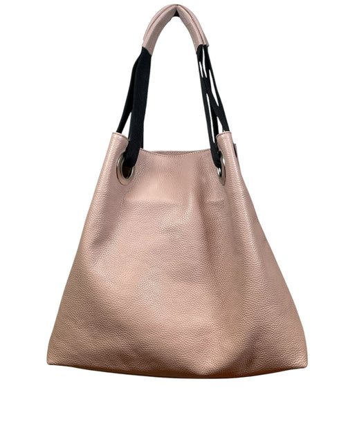 leather shopper